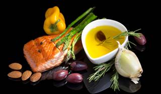 Study finds that closely adhering to a Mediterranean-style diet possibly protects men from aggressive and advanced prostate cancer. Study finds that closely adhering to a Mediterranean-style diet possibly protects men from aggressive and advanced prostate cancer.