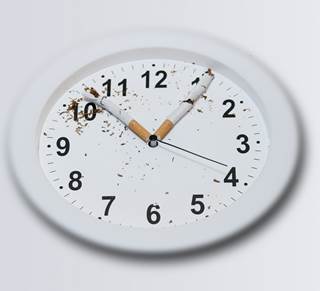 Researchers examined the risk perception of young smokers vs nonsmokers using a time-estimation task. Researchers examined the risk perception of young smokers vs nonsmokers using a time-estimation task.