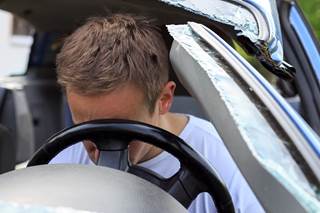 A man begins to experience symptoms of fatigue and dizziness several weeks after camping. A man begins to experience symptoms of fatigue and dizziness several weeks after camping.