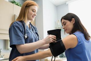 Per 10 mm Hg increase in diastolic blood pressure, the risk for pregnancy loss increased 18%. Per 10 mm Hg increase in diastolic blood pressure, the risk for pregnancy loss increased 18%.