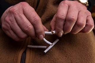 Patients with ACS who had a motivation to quit smoking were enrolled in a trial evaluating the effectiveness of varenicline. Patients with ACS who had a motivation to quit smoking were enrolled in a trial evaluating the effectiveness of varenicline.