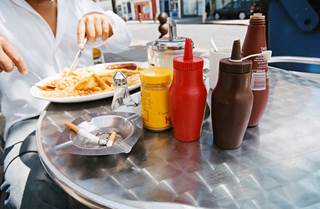 Researchers found that any current cigarette consumption was associated with poor diet. Researchers found that any current cigarette consumption was associated with poor diet.